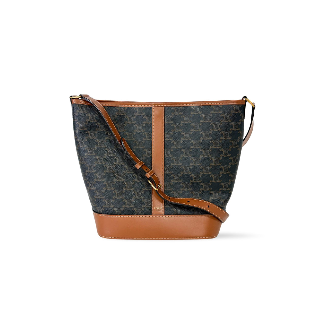 Celine Bucket Bag Triomphe Coated Canvas Small - image 1