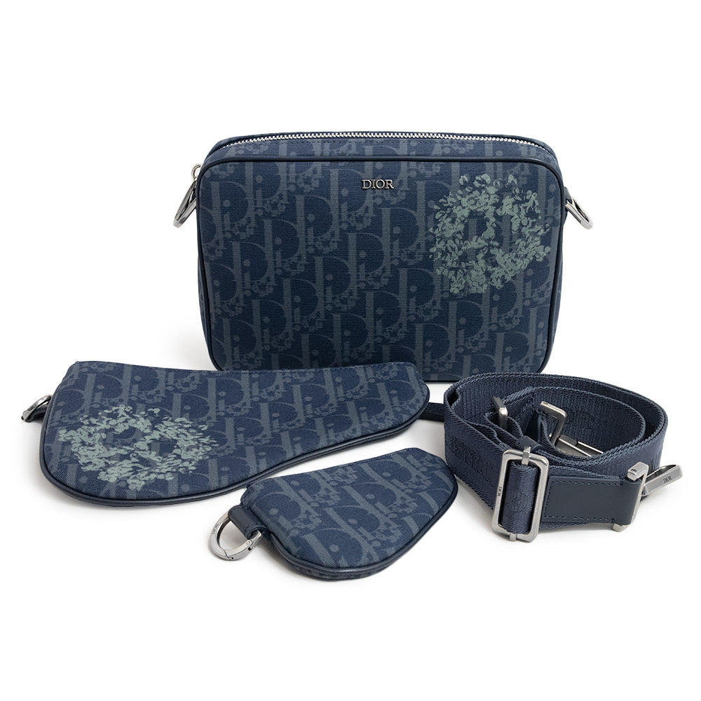 Christian Dior Saddle Tripple Pouch Oblique jacquard medium - image 1