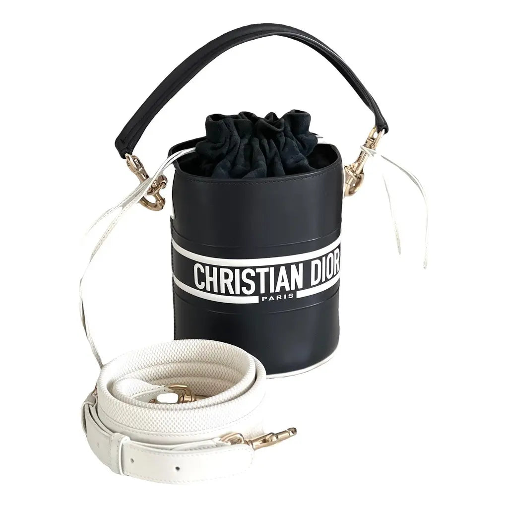 Christian Dior Vibe Drawstring Bucket Bag Leather Small - image 1