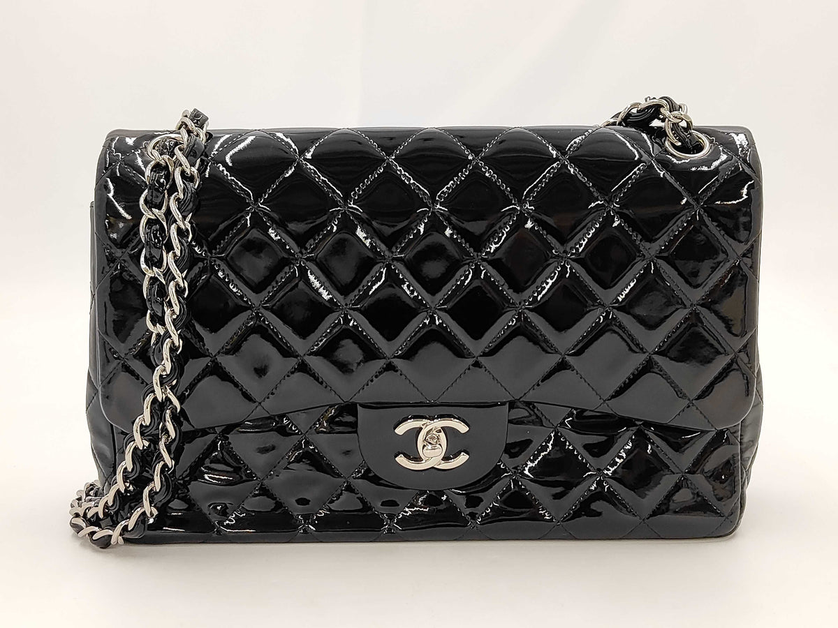 Chanel Jumbo Chain Bag Leather Large - image 1