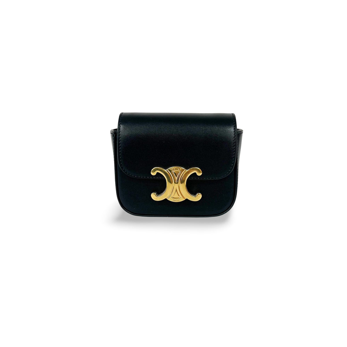 Celine Triomphe Shoulder Bag Smooth Calfskin Mini - image 1