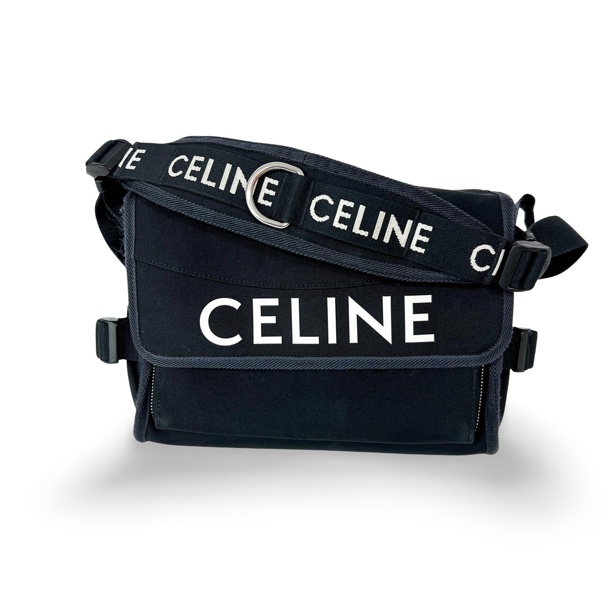 Celine Logo Trekking Messenger Bag Nylon Small - image 1