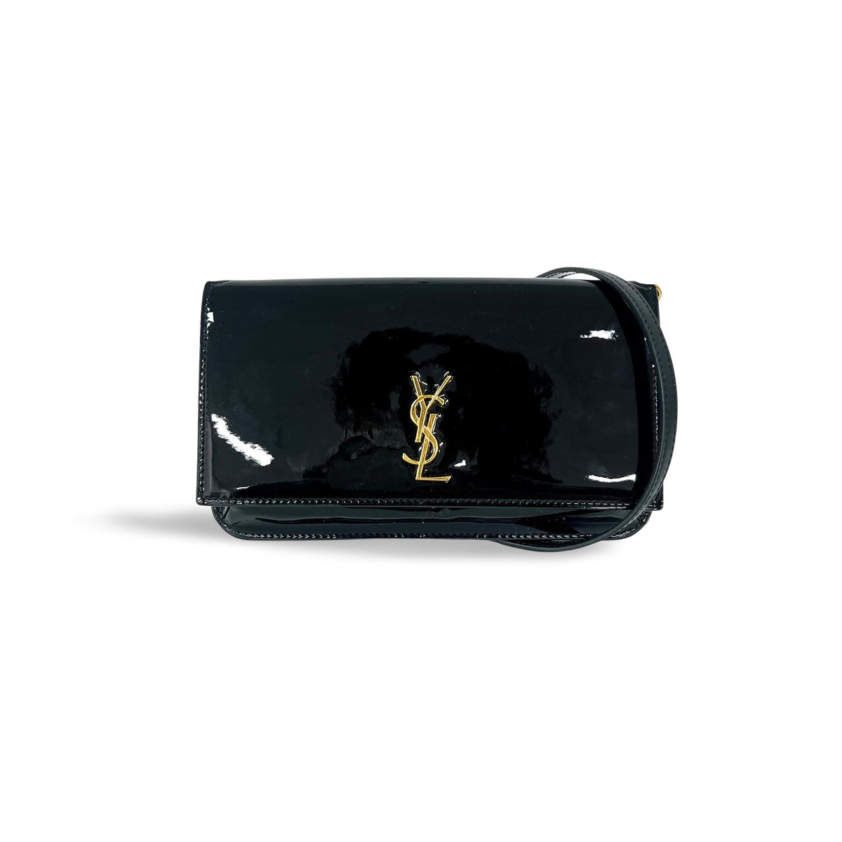 Saint Laurent Cassandre Flap Wristlet Pouch Patent - image 1