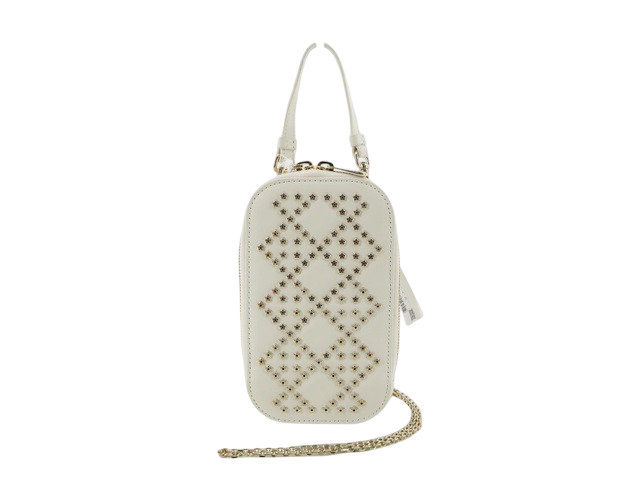 Christian Dior Lady Dior Phone Holder on Chain Studded Leather - image 1