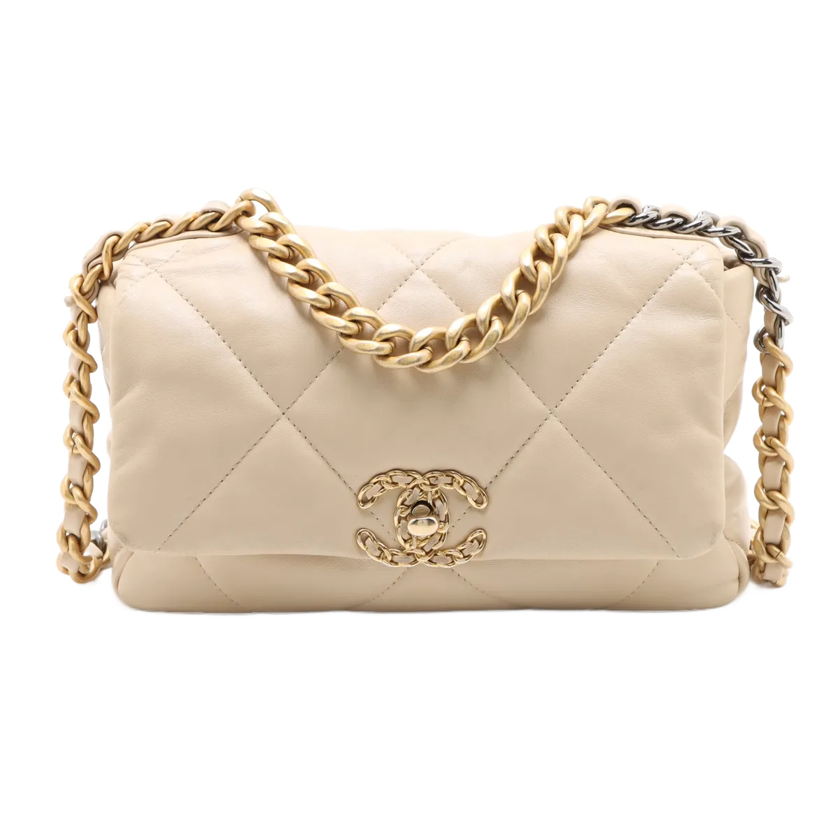 Chanel 19 Flap Bag Quilted Leather Medium - image 1
