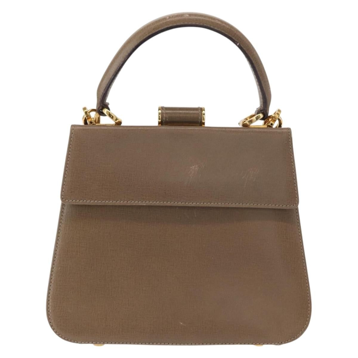 Salvatore Ferragamo Gancini handbag Leather - image 1