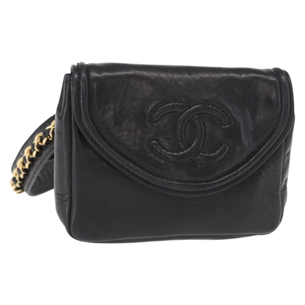 Chanel Chain Envelope Belt Bag Quilted Calfskin - image 1