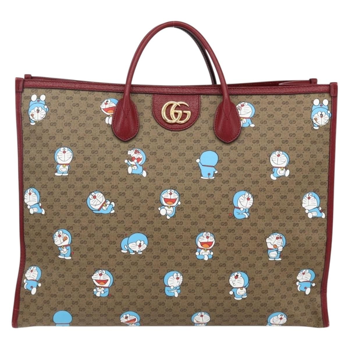 Gucci Doraemon Tote Printed Mini GG Coated Canvas Large - image 1