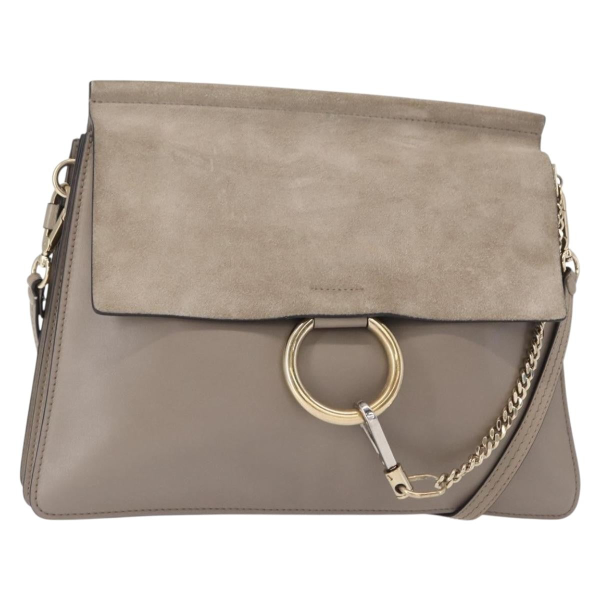 Chloe Faye Shoulder Bag Leather and Suede Medium - image 1