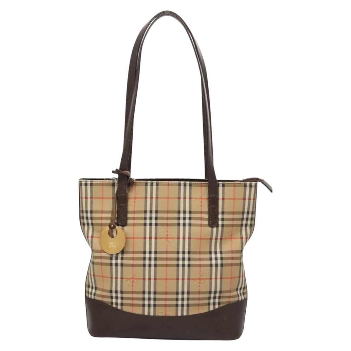 Burberry Nova check Shoulder bag Canvas and Leather - image 1