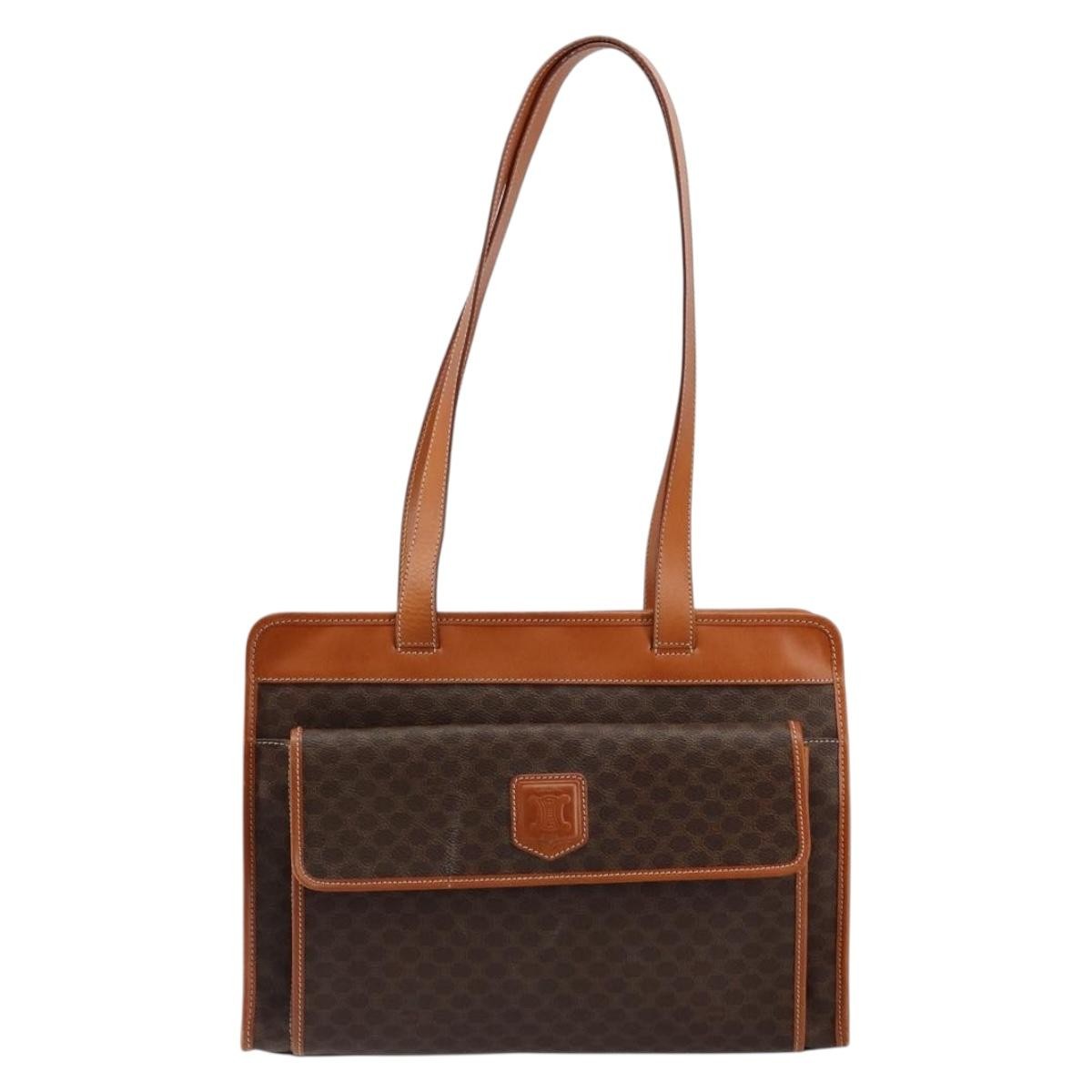 Celine Vintage Macadam Tote bag Canvas and Leather - image 1