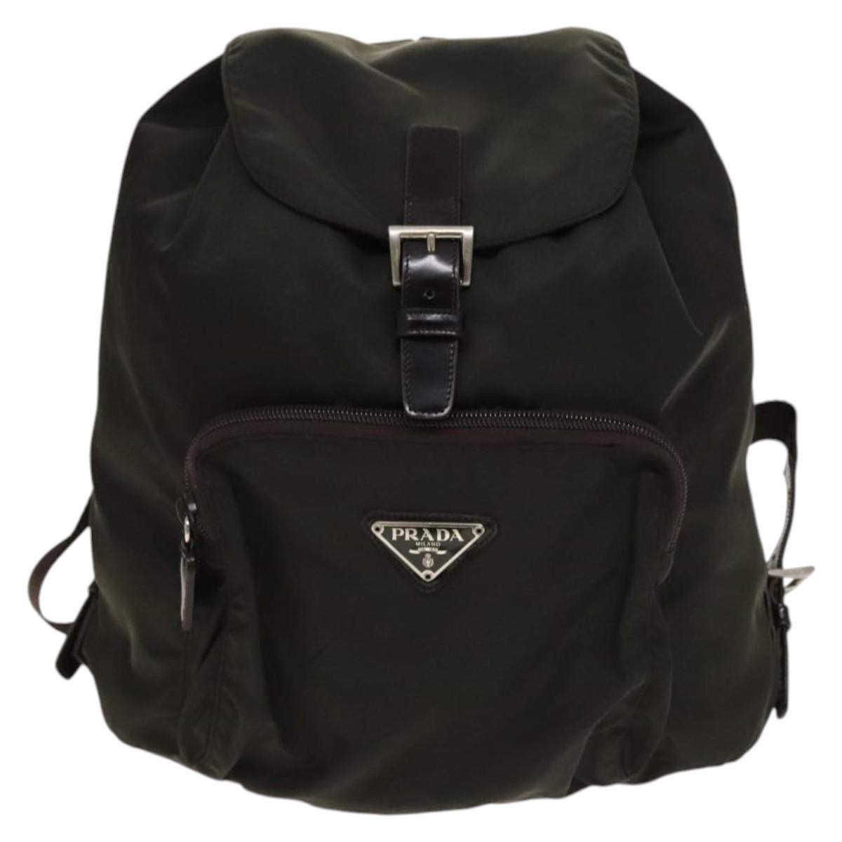 Prada Front Pocket Buckle Backpack Nylon - image 1