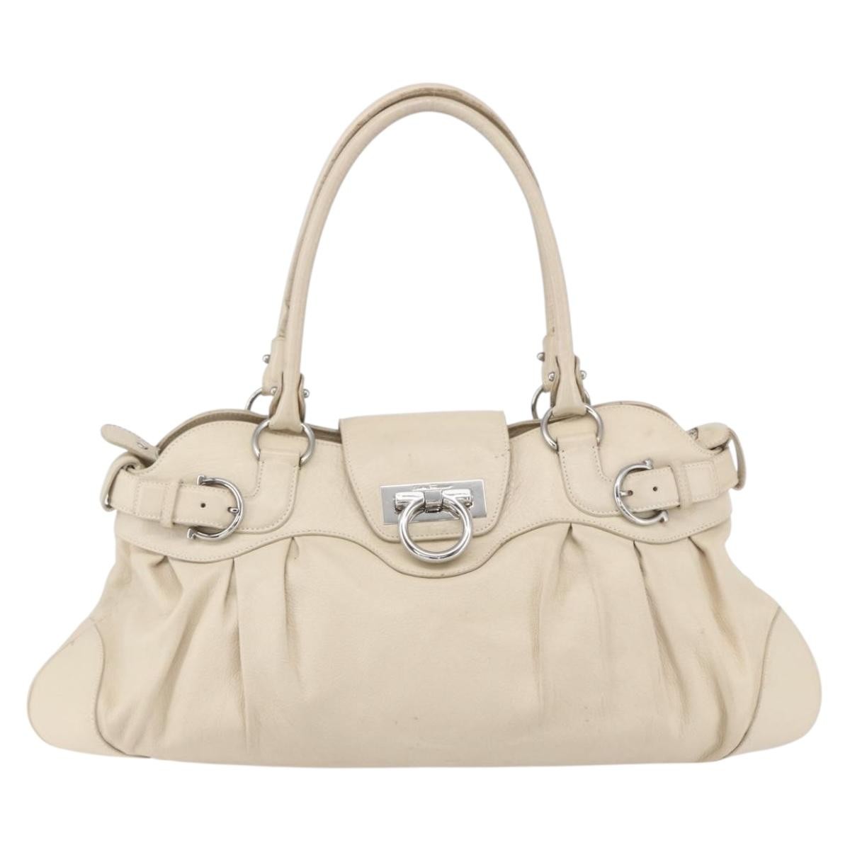 Salvatore Ferragamo Gancini handbag Leather - image 1