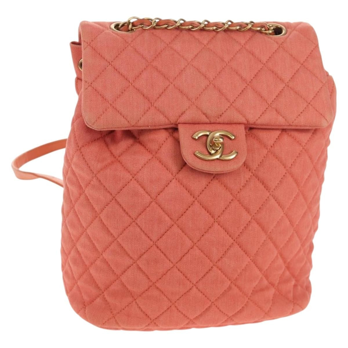 Chanel Vintage Flap Backpack Denim - image 1
