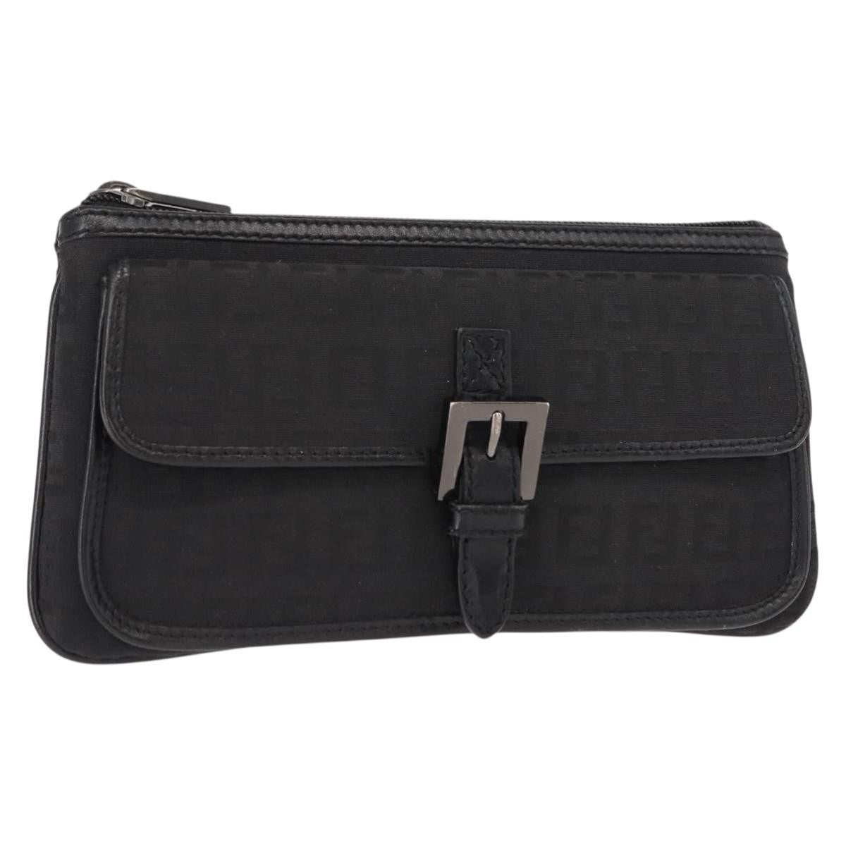 Fendi FF Logo Pouch Canvas - image 1