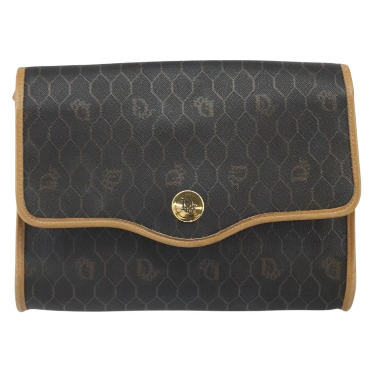 Christian Dior Vintage Honeycomb Shoulder Bag Canvas - image 1