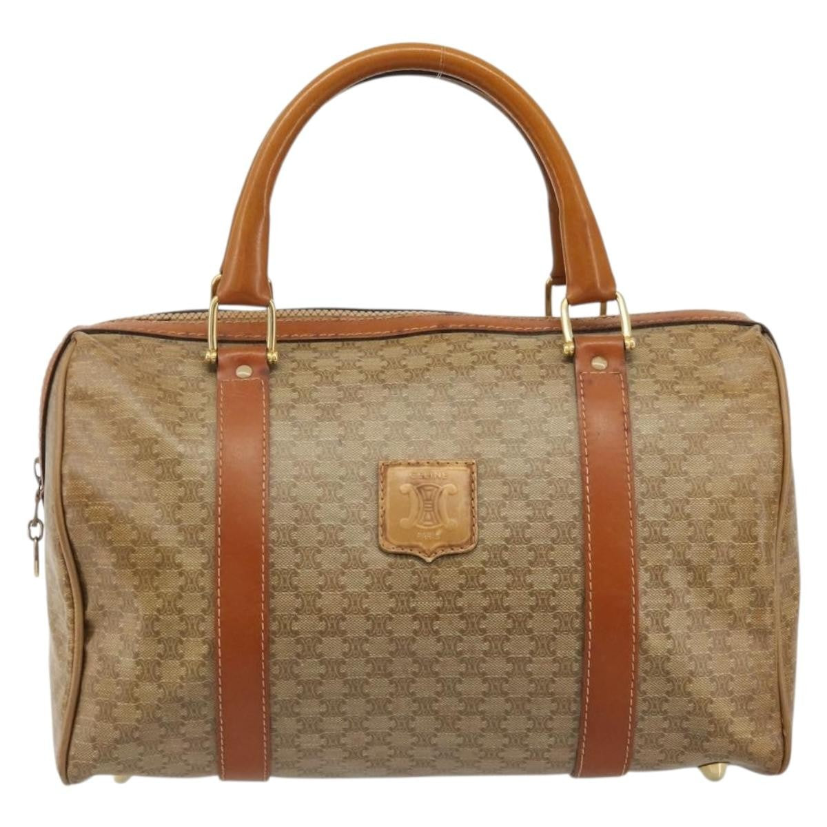 Celine Vintage Macadam Handbag Canvas and Leather - image 1