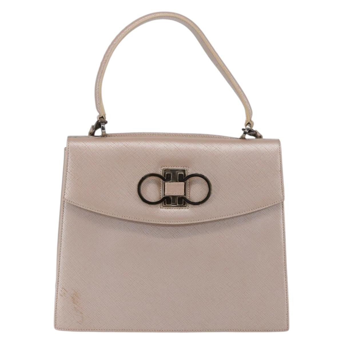 Salvatore Ferragamo Gancini handbag Leather - image 1