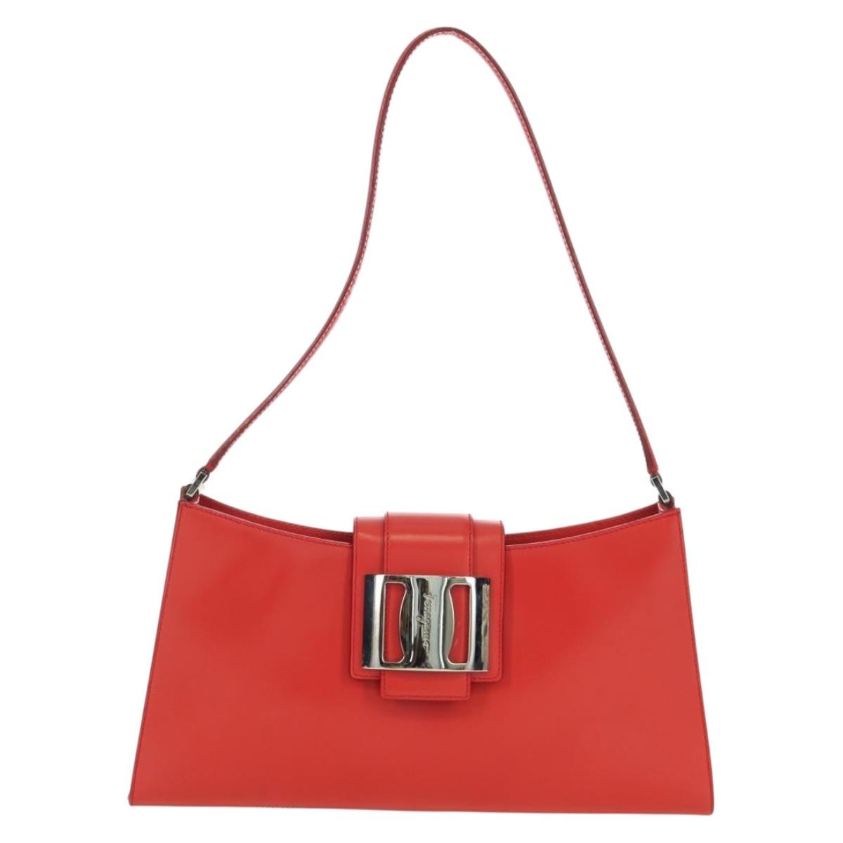 Salvatore Ferragamo Vintage Shoulder Bag Leather - image 1