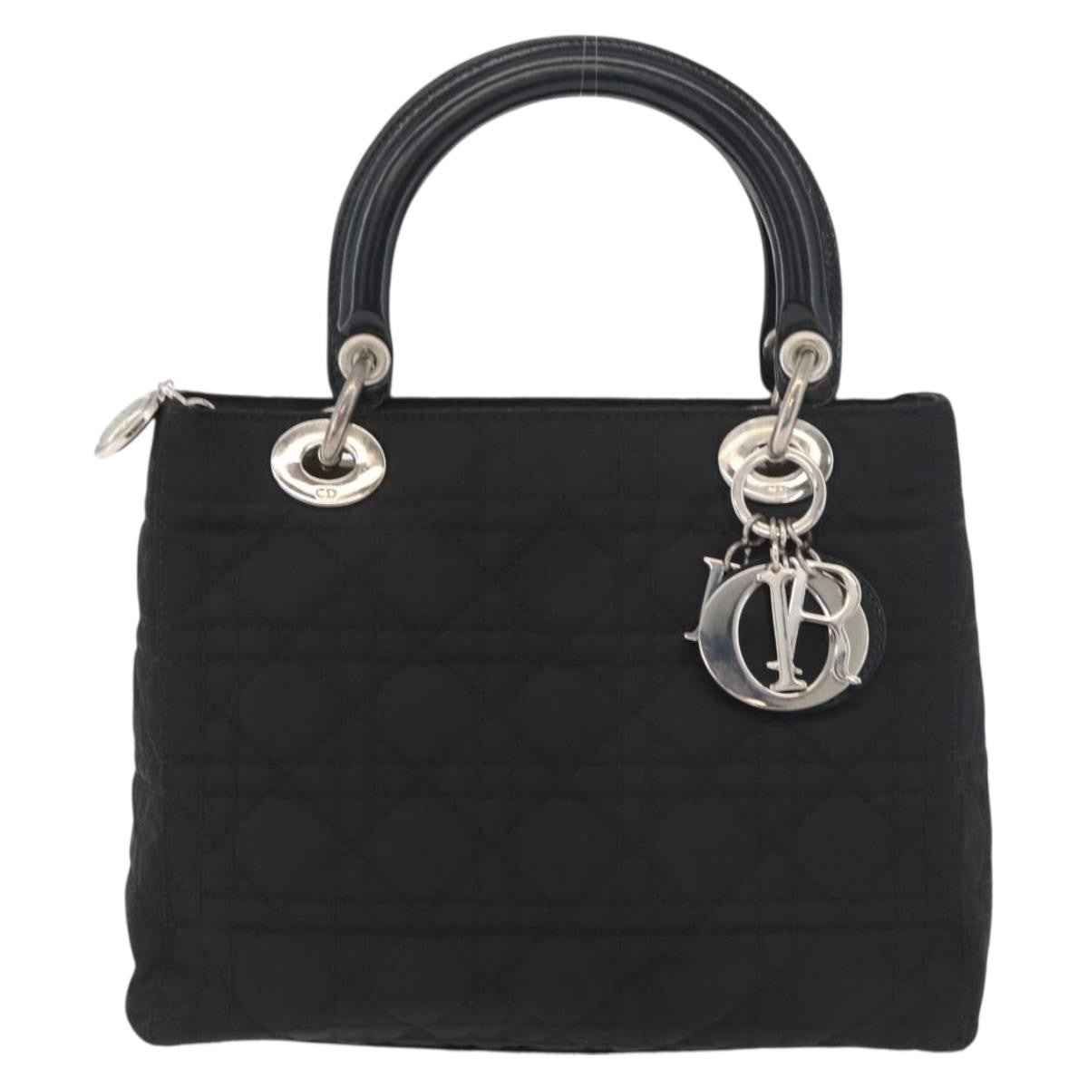 Christian Dior Vintage Lady Dior Bag Cannage Quilt Nylon Medium - image 1
