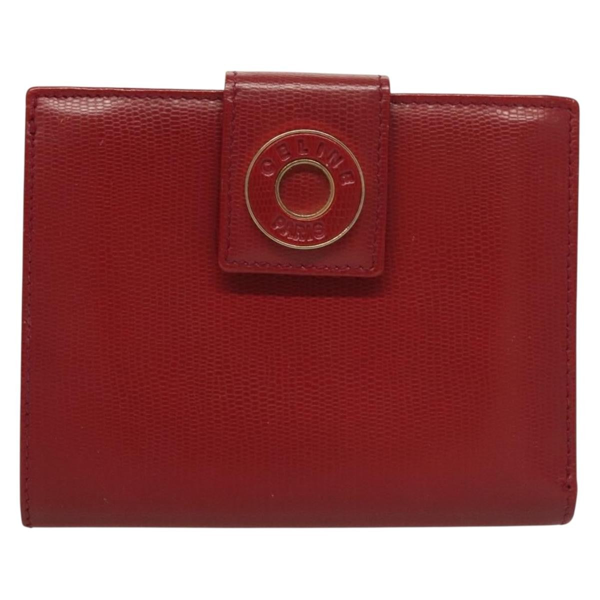 Celine Circle Logo Compact Wallet Leather - image 1