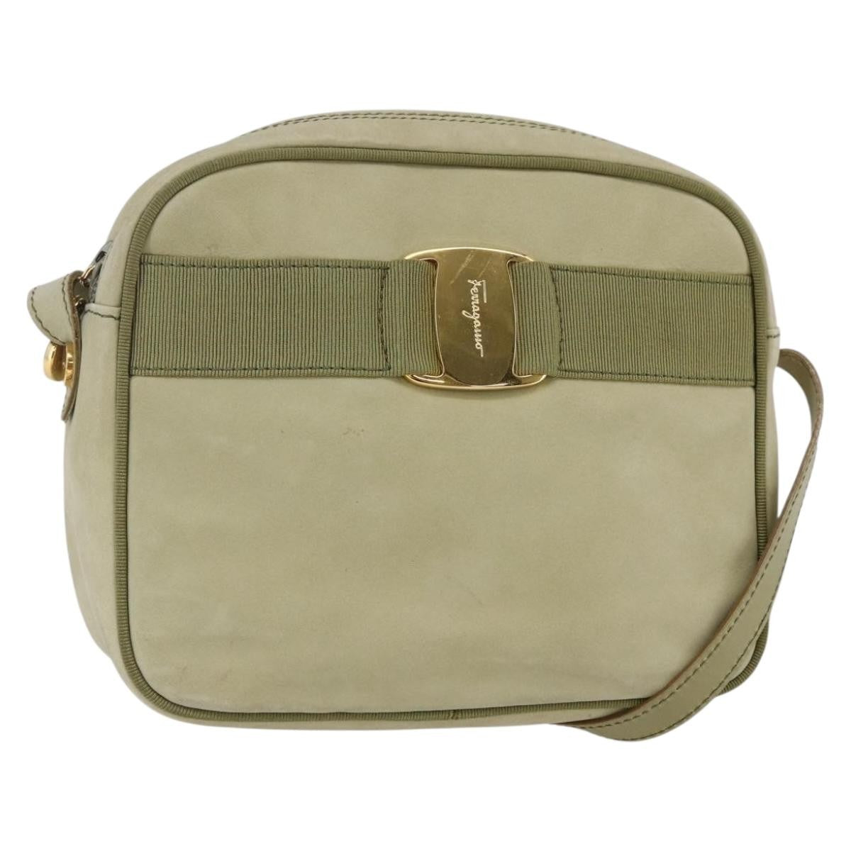 Salvatore Ferragamo Vala Shoulder Bag Suede - image 1