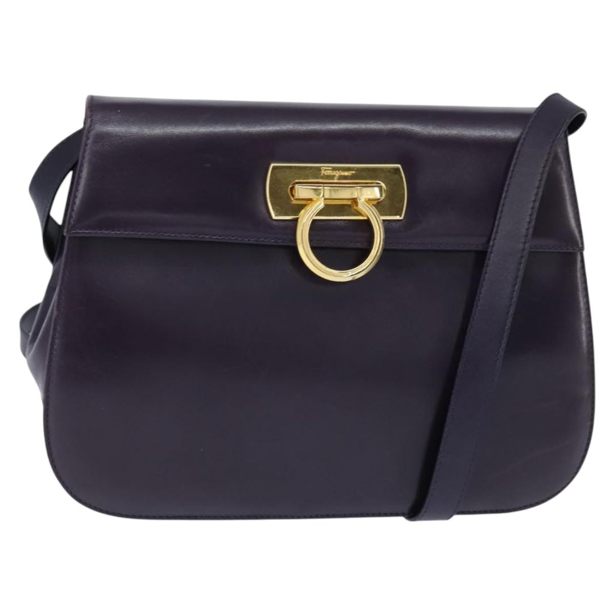 Salvatore Ferragamo Gancini Shoulder Bag Leather - image 1