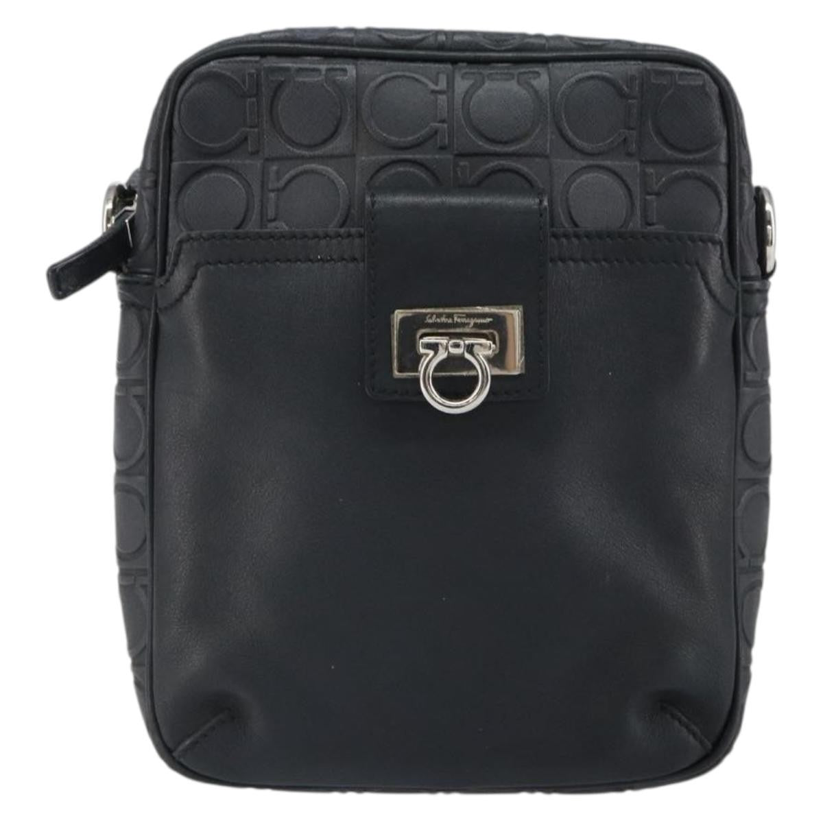 Salvatore Ferragamo Gancini Shoulder Bag Leather - image 1