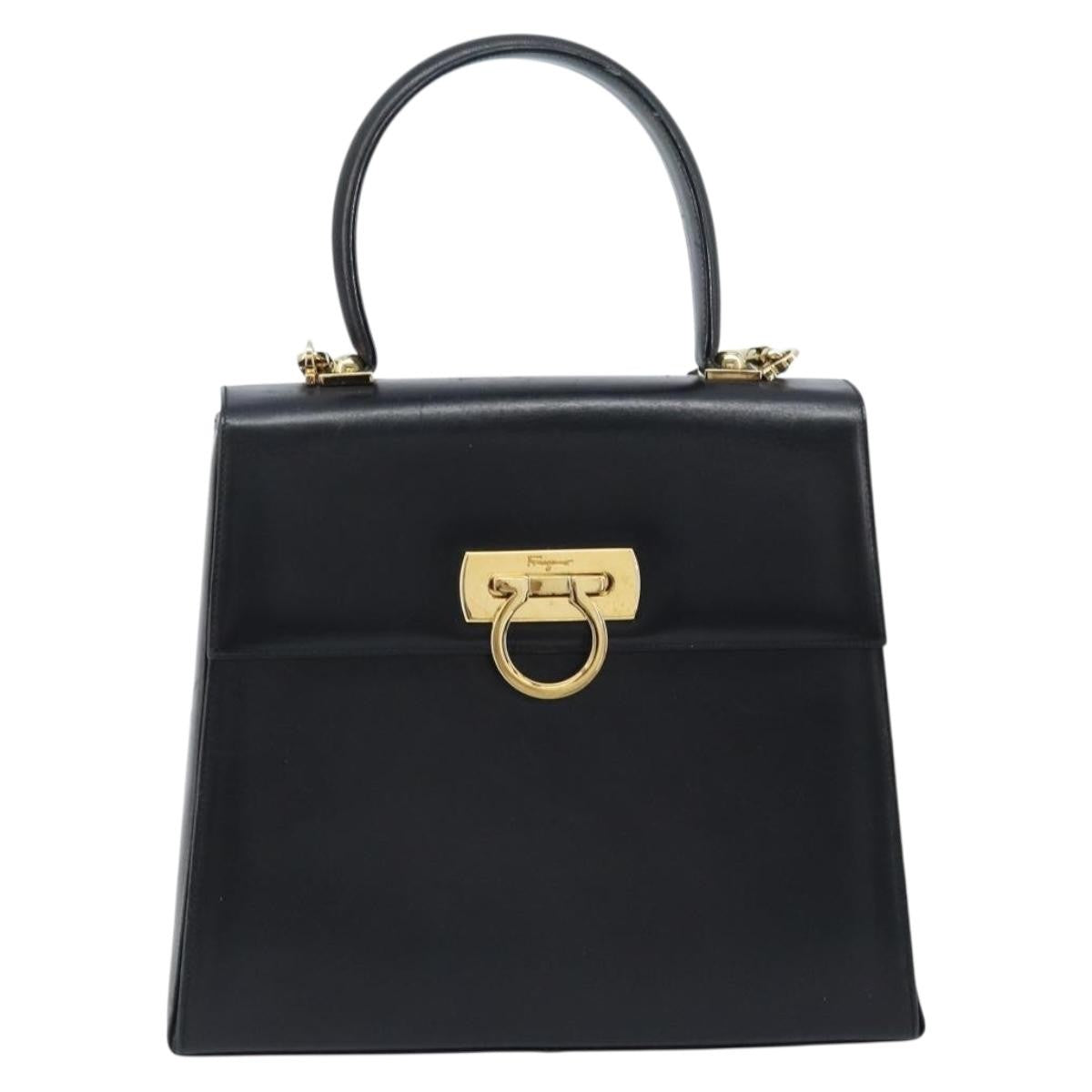 Salvatore Ferragamo Gancini Convertible Top Handle Bag Leather Medium - image 1