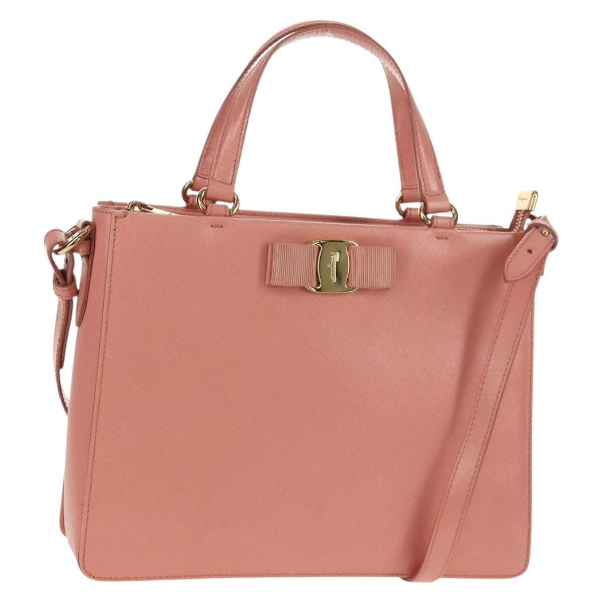 Salvatore Ferragamo Vala Handbag Leather - image 1