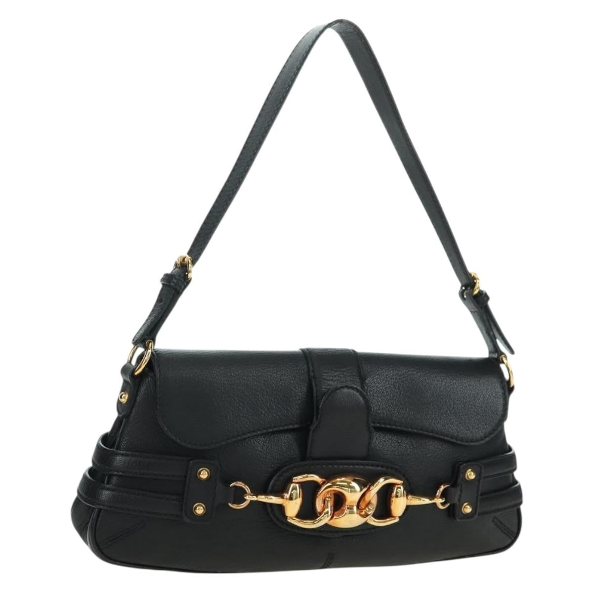 Gucci Horsebit Shoulder Bag GG Canvas and Leather Large - image 1