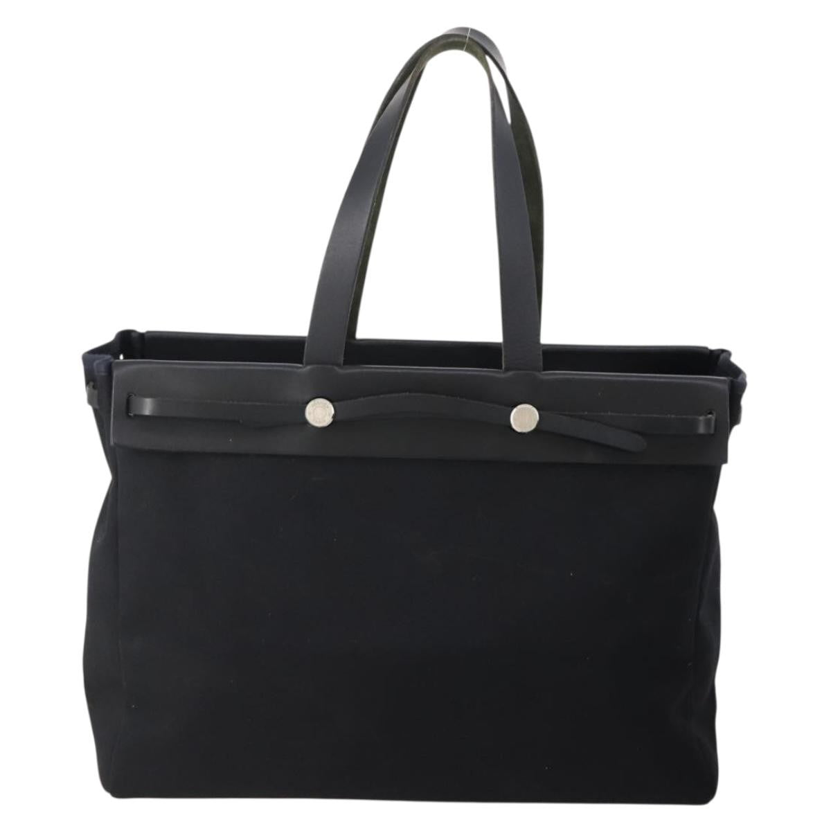 Hermes Herbag Cabas Toile and Leather GM - image 1
