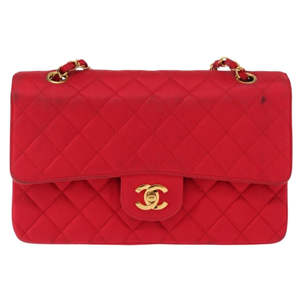 Chanel Timeless - Classic Double Flap Bag Quilted Satin Medium - image 1