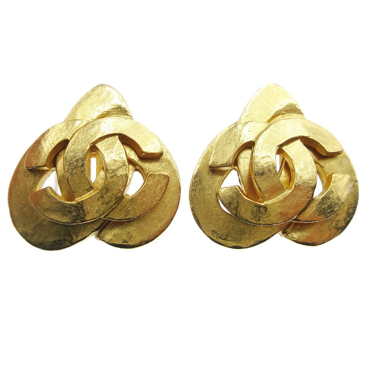 Chanel CC logo heart Gold-plated - image 1