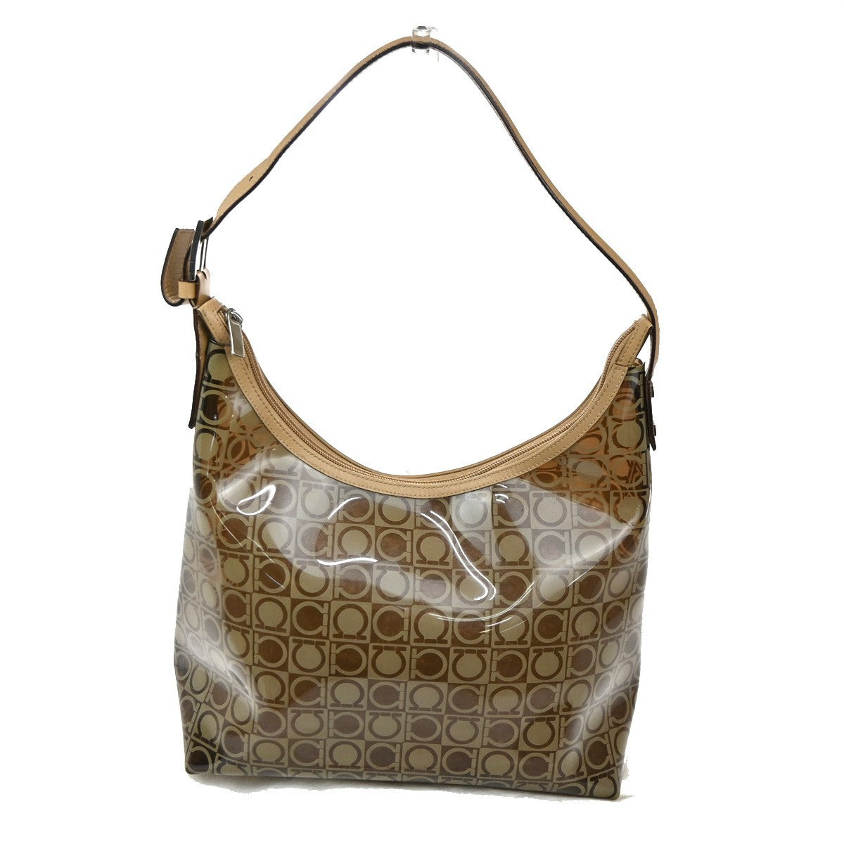 Salvatore Ferragamo Gancini Shoulder Bag Vinyl - image 1