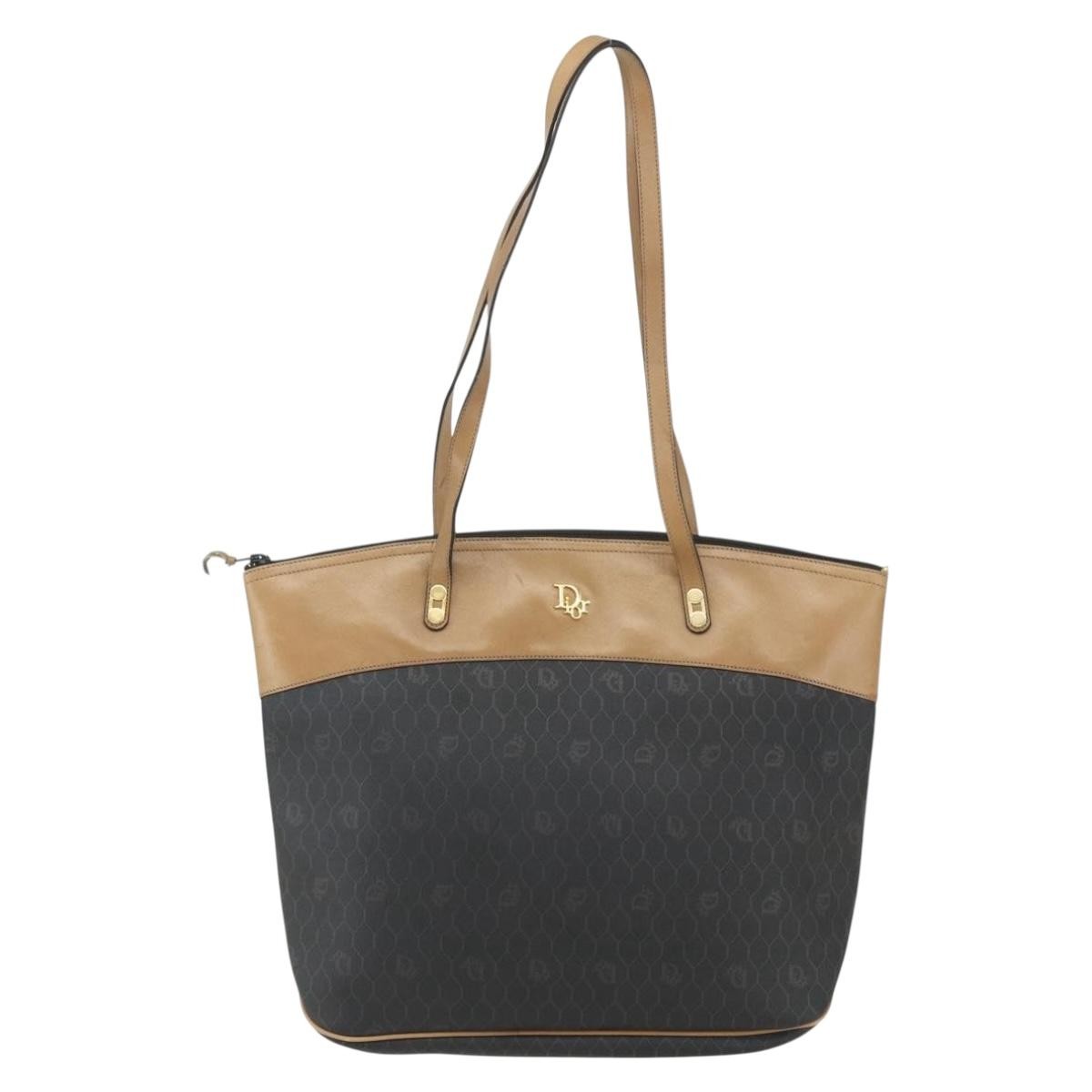 Christian Dior Vintage Honeycomb Tote Bag Canvas - image 1