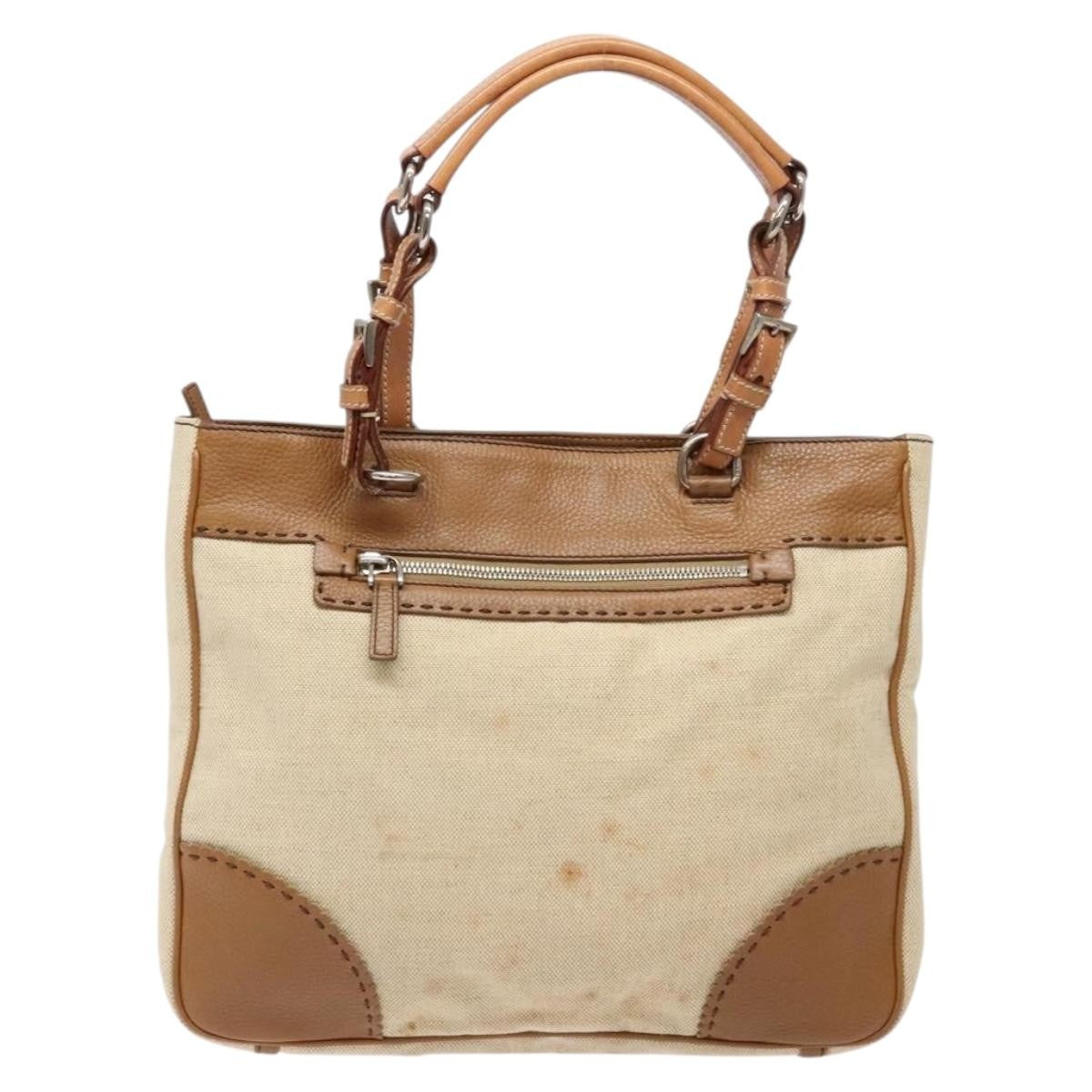 Prada Vintage Convertible Tote Canvas and leather - image 1
