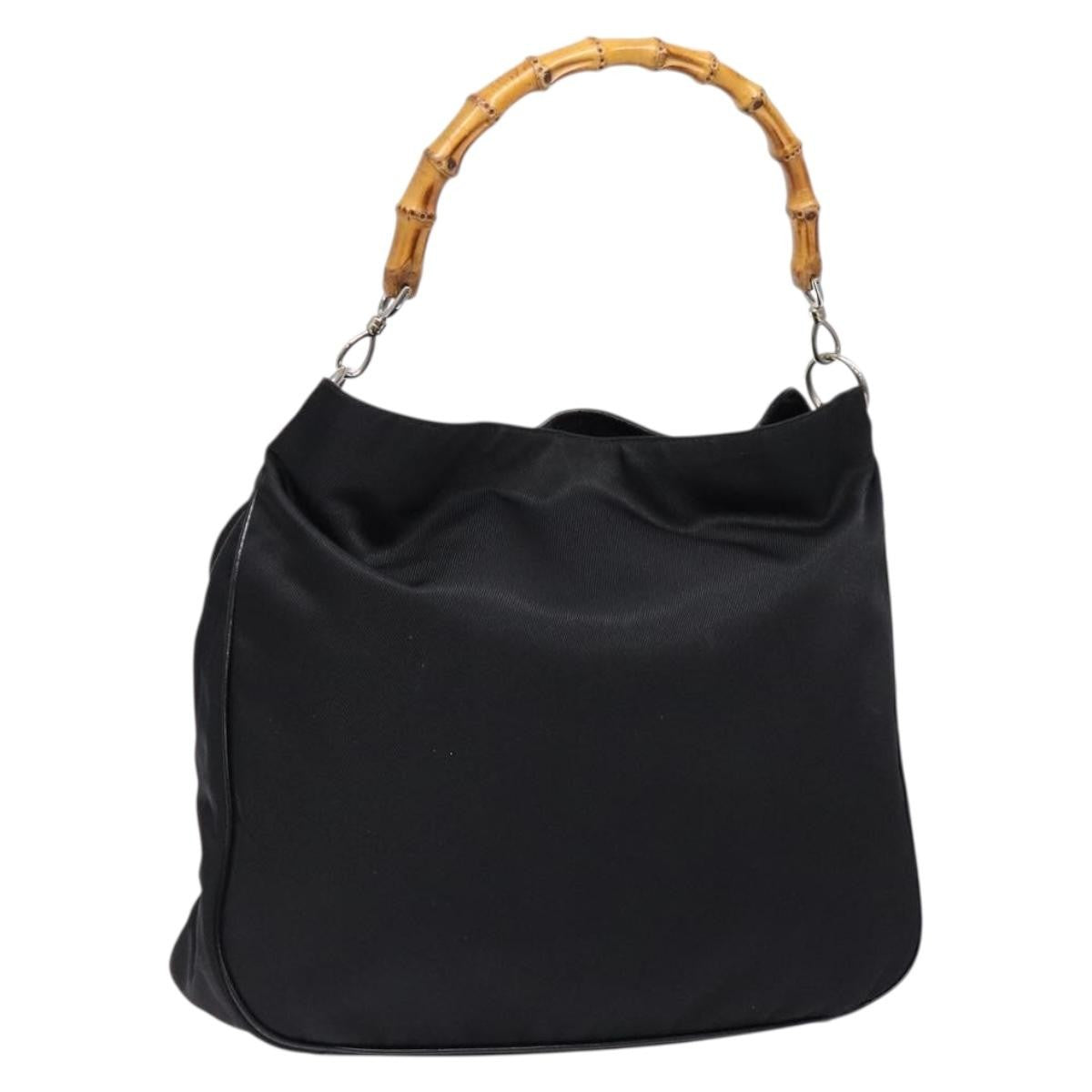 Gucci Vintage Bamboo Handle Tote Nylon - image 1