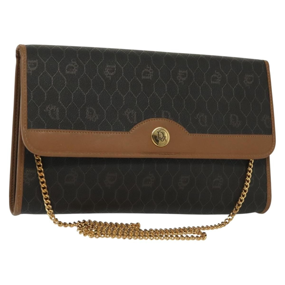 Christian Dior Vintage Honeycomb chain Canvas - image 1