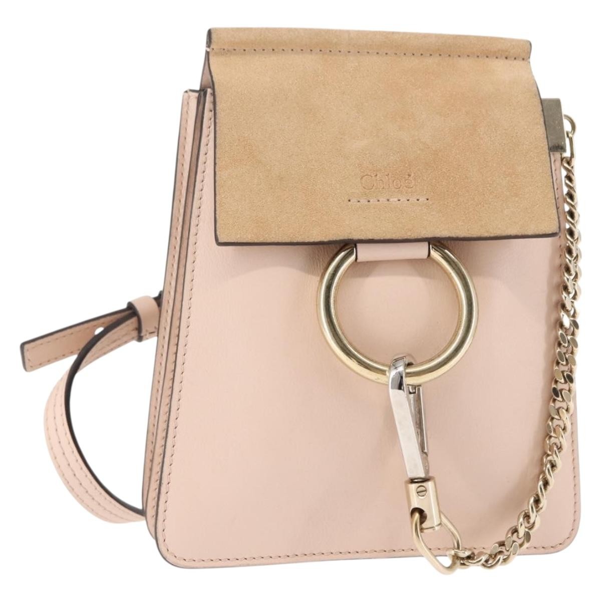 Chloe Faye Bracelet Crossbody Bag Leather and Suede Mini - image 1