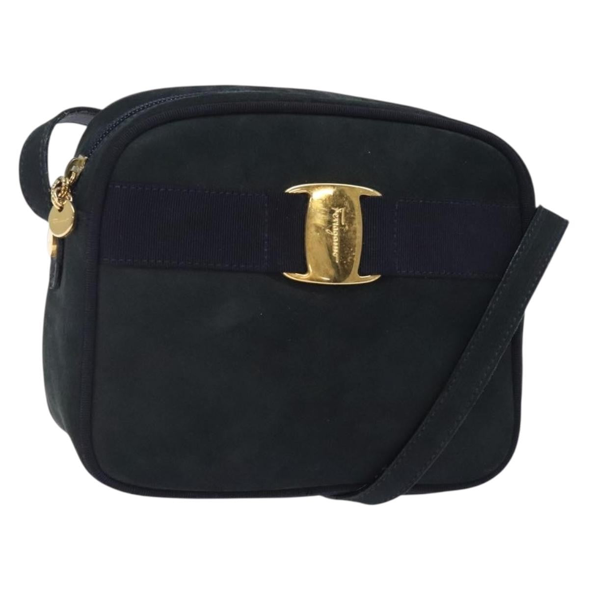 Salvatore Ferragamo Vala Shoulder Bag Suede - image 1