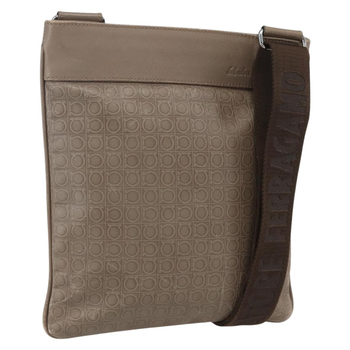 Salvatore Ferragamo Gancini Shoulder Bag Leather - image 1