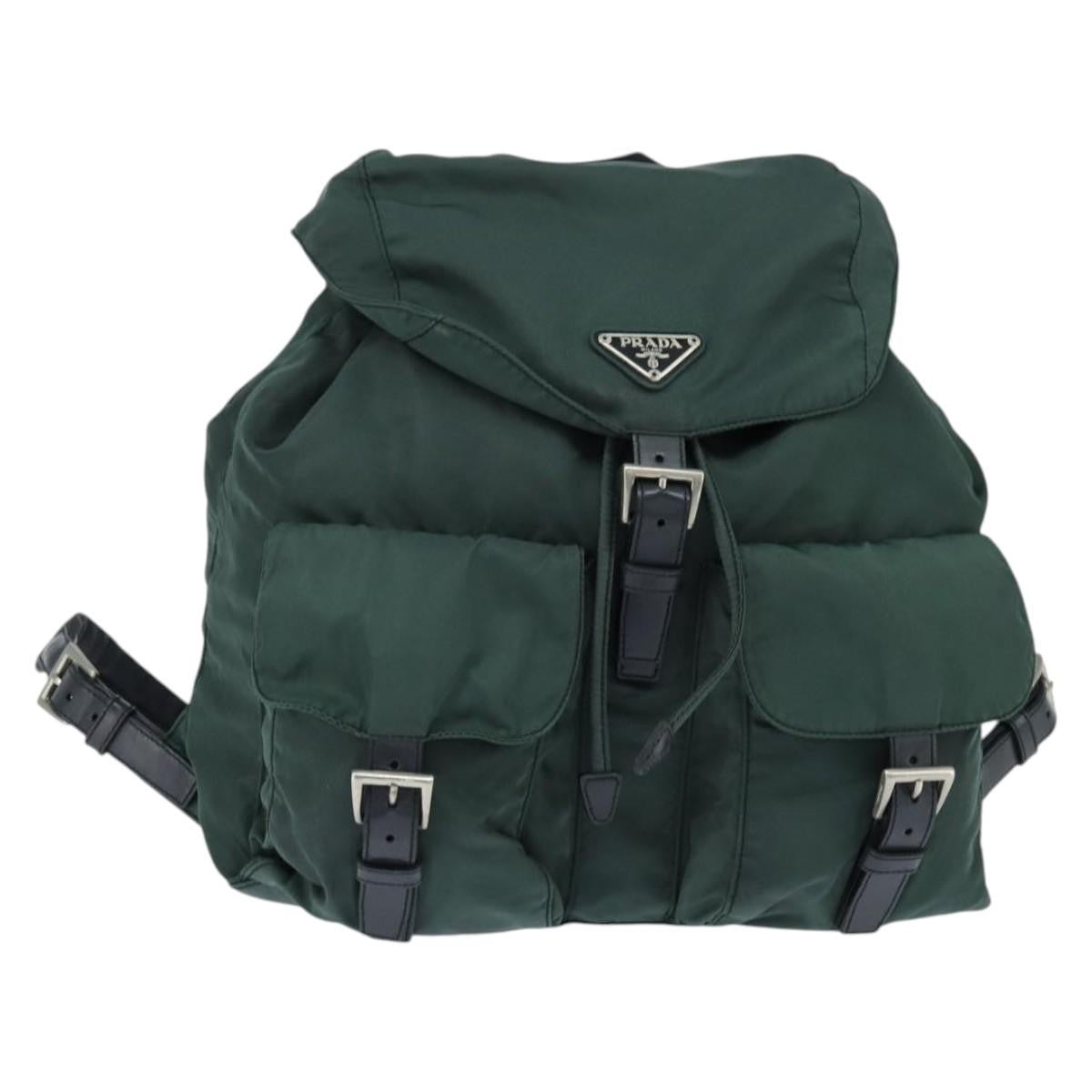 Prada Vela Double Front Pocket Backpack Tessuto with Saffiano Leather Medium - image 1