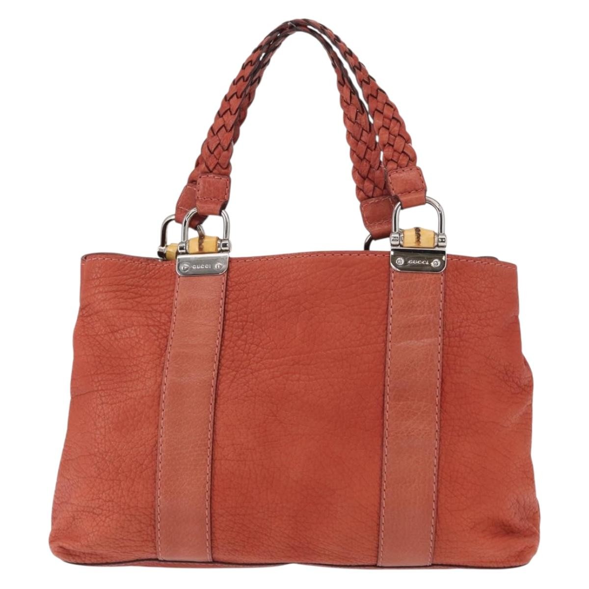 Gucci Vintage Bamboo Handle Bag Leather Small - image 1