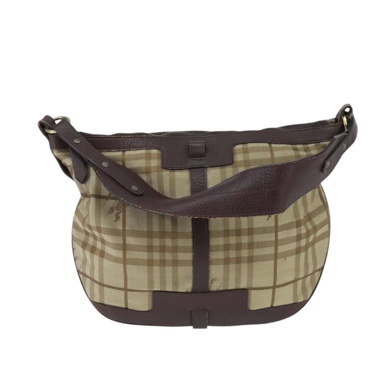 Burberry Nova check Shoulder bag Canvas and Leather - image 1