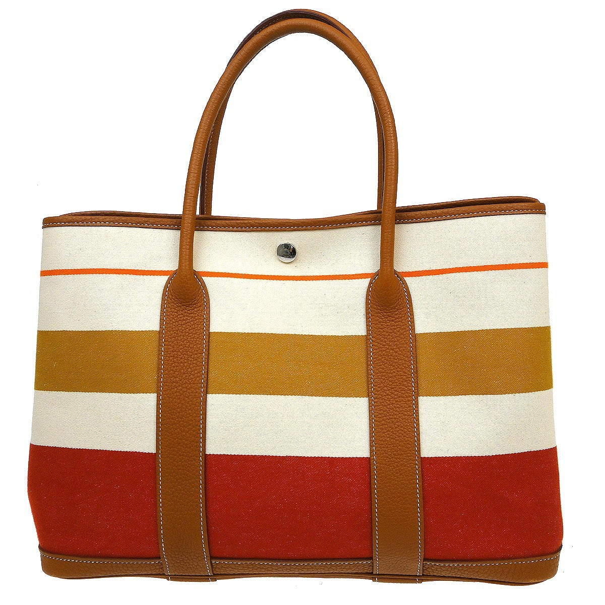 Hermes Garden Party Tote Printed Toile and Leather 36 - image 1