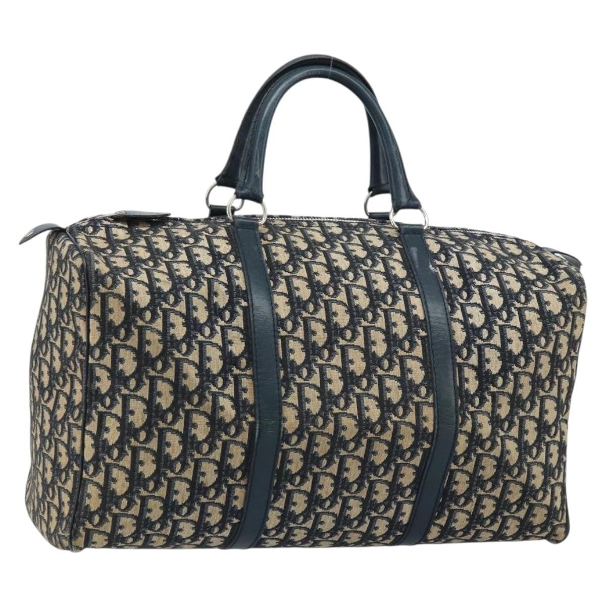 Christian Dior Vintage Trotter Boston Bag Diorissimo Canvas Large - image 1