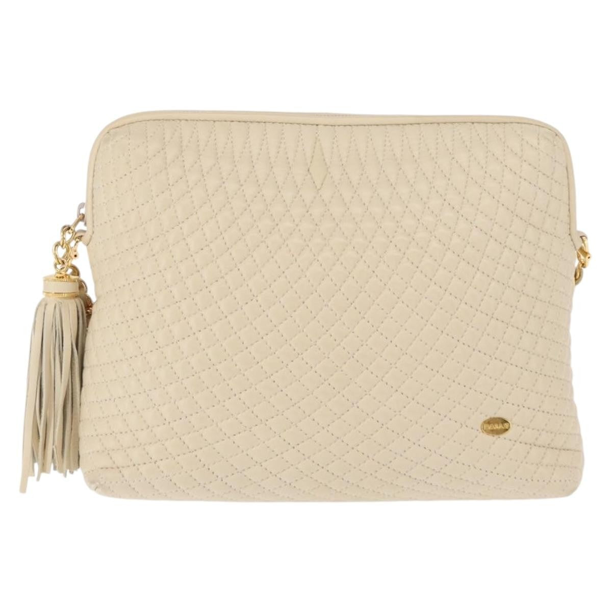 Bally Vintage Chain Shoulder Bag Quilted Leather - image 1