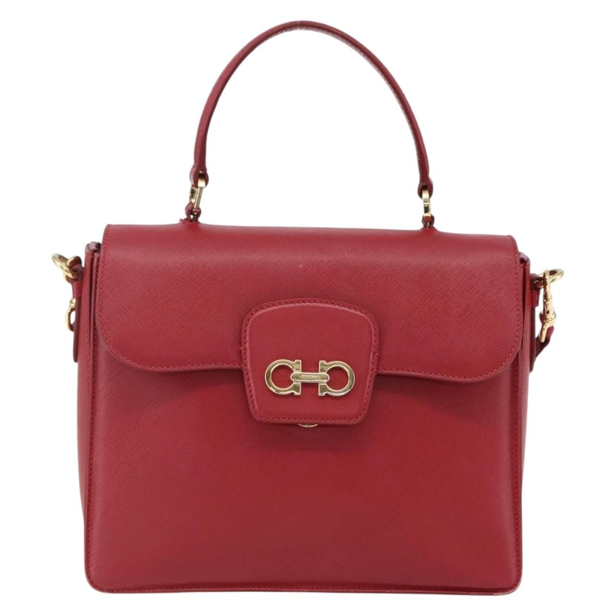 Salvatore Ferragamo Gancini handbag Leather - image 1