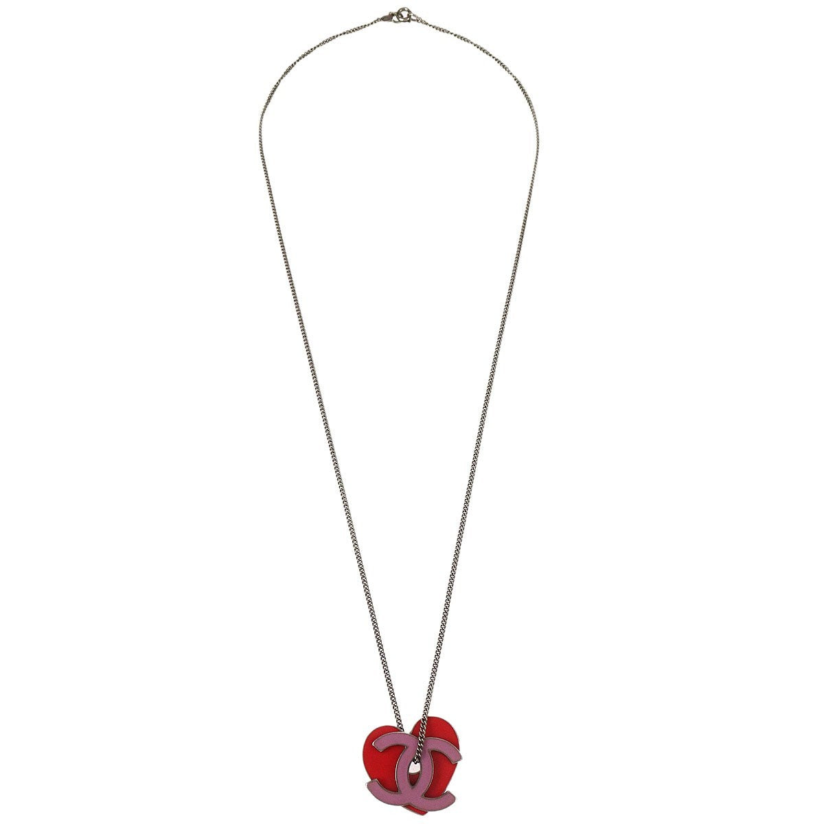 Chanel CC Heart Pendant Metal - image 1
